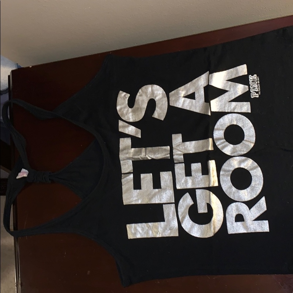 Pink racer back tank